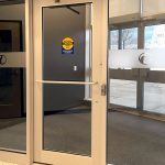 Barrier strips using frosted window film